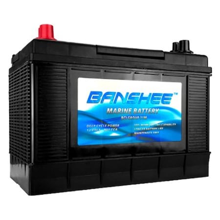 Banshee 31M-Banshee-2 SC31DM 8052-161 D31M Bluetop Starting & Deep Cycle Battery
